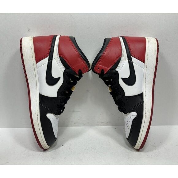 Nike Air Jordan 1 Retro High OG BG Black Toe 2016 Size 6.5Y Womens 8 575441 125 - Picture 8 of 11